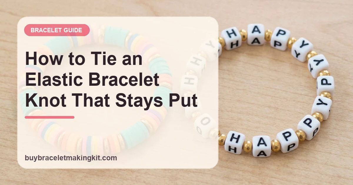 How to Tie an Elastic Bracelet Knot That Stays Put